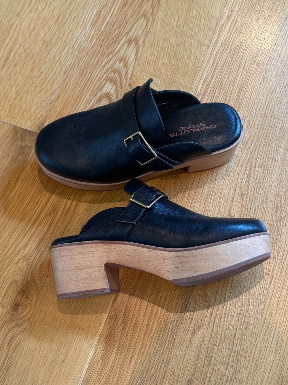 Charlotte Stone black clogs
